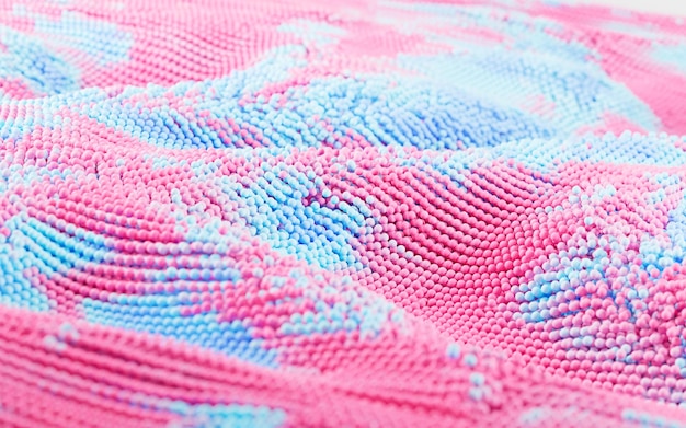 Vyšívaný vzor na látke